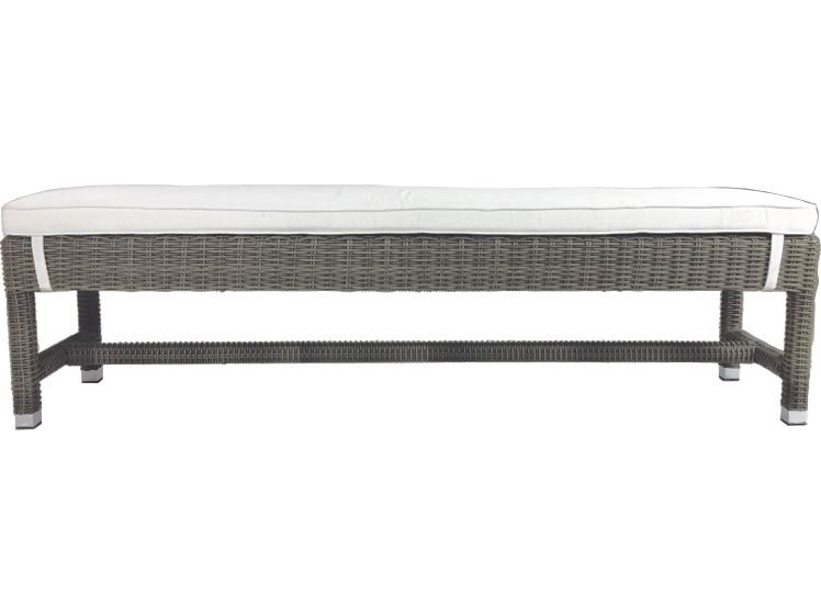 Palisades Outdoor Patio Bench with Cushions