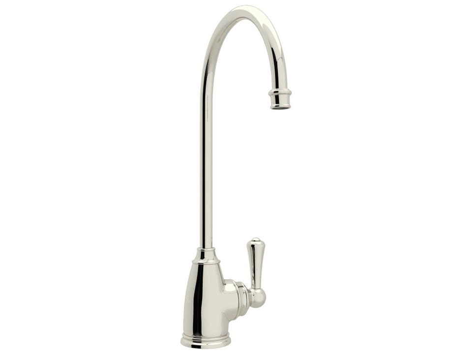 Georgian Era Filter Kitchen Faucet Polished Nickel Metal Lever