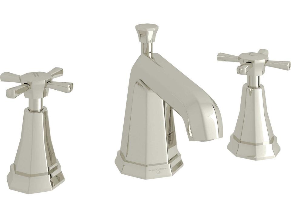 Deco Widespread Lavatory Faucet in Polished Nickel