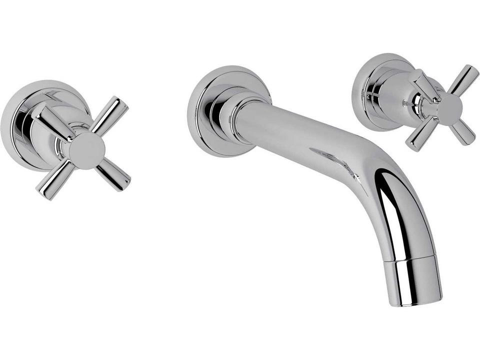 Holborn Wall Mount Lavatory Faucet Trim Set Polished Chrome