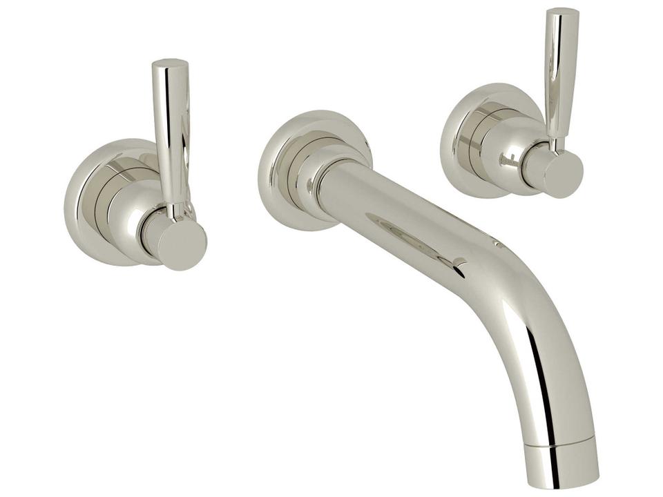 Holborn Wall Mounted Tub Filler Trim Set Polished Nickel