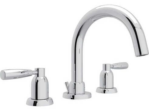Holborn Widespread Lavatory Faucet with C-Spout Polished Chrome