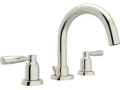 Holborn Widespread Lavatory Faucet with C-Spout in Polished Nickel