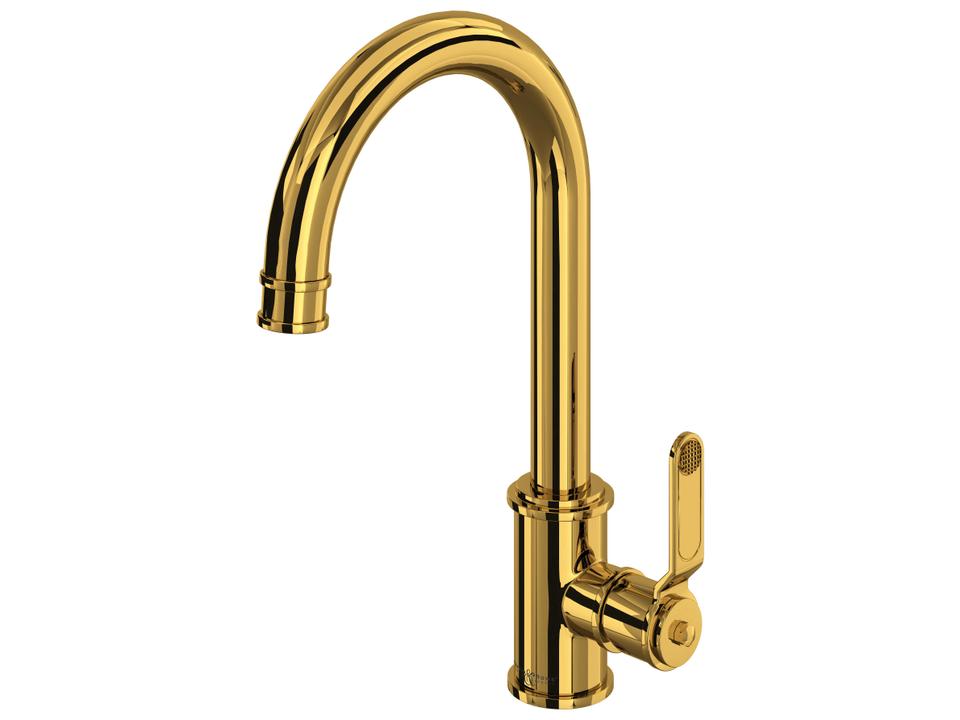 Armstrong Single Handle Bar Faucet in Unlacquered Brass