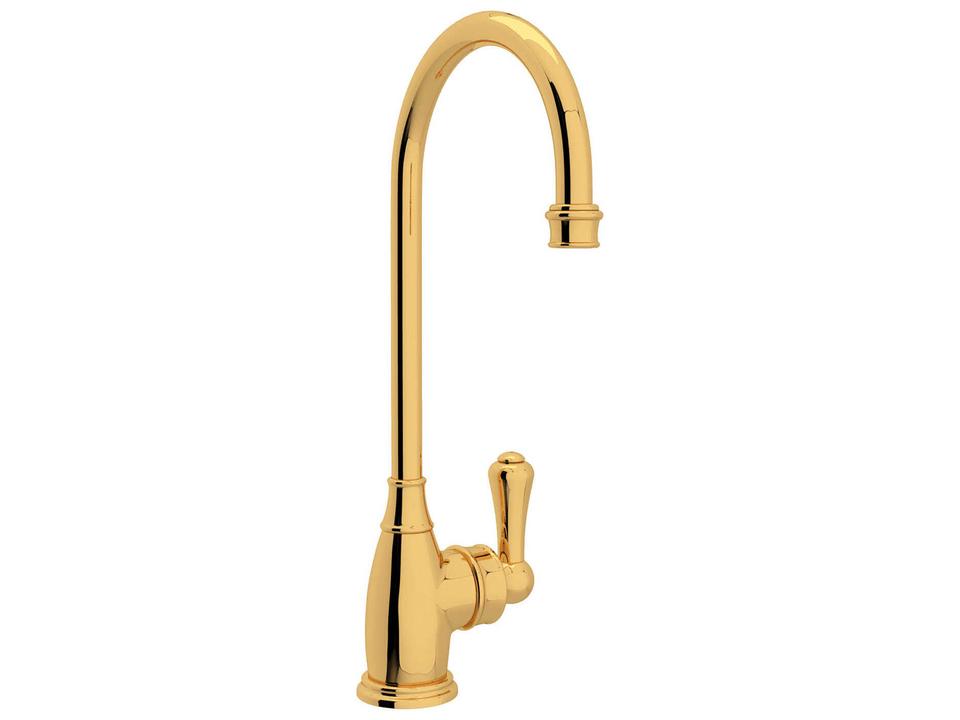 Georgian Era Single Handle Bar Faucet in Unlacquered Brass