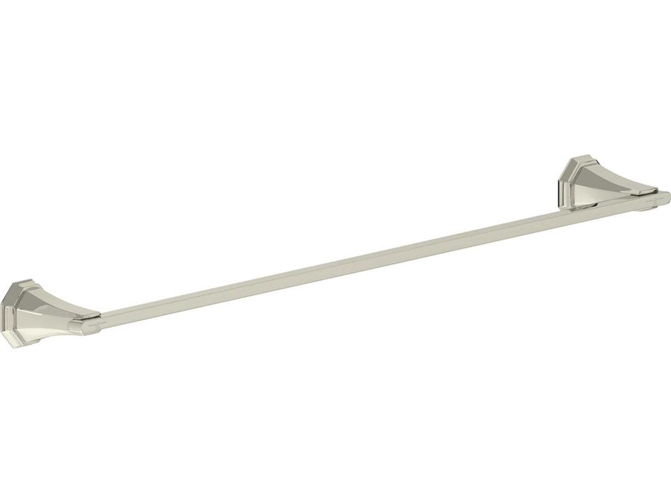 Deco 24-Inch Wall Mounted Towel Bar in Polished Nickel