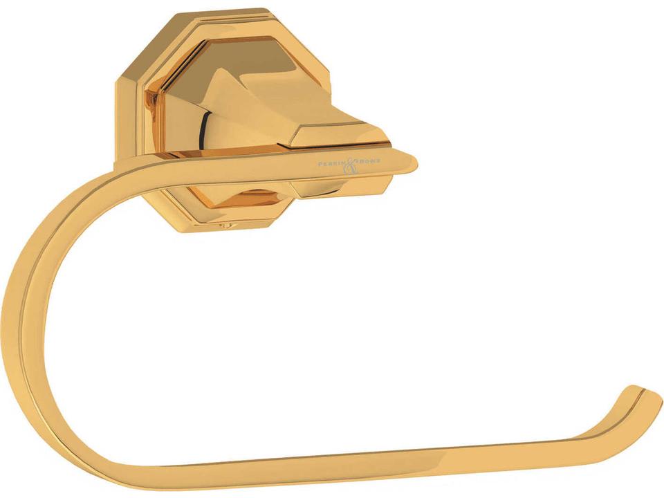 Deco Wall Mounted Toilet Paper Holder in English Gold