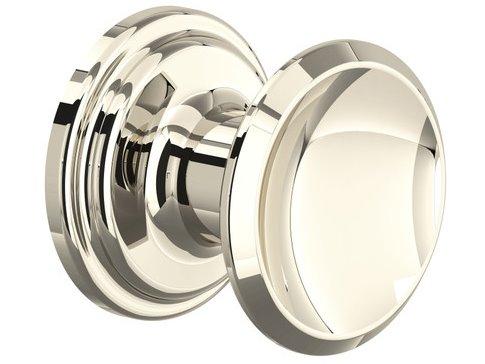 Small Concave Drawer Pull Knobs Set of 5 Polished Nickel