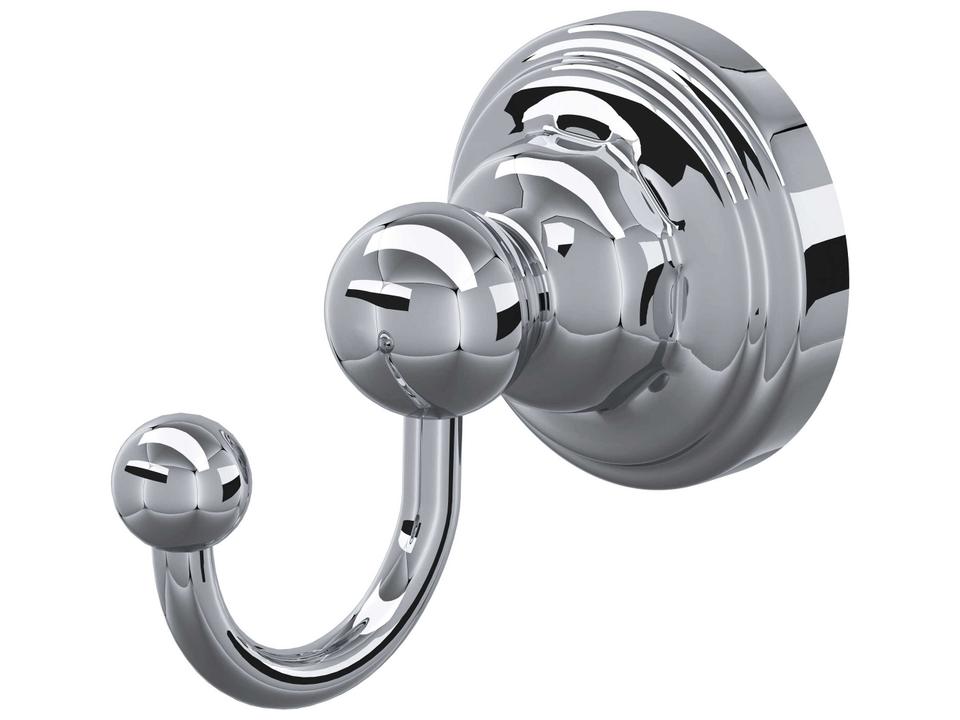 Edwardian Polished Chrome Single Robe Hook