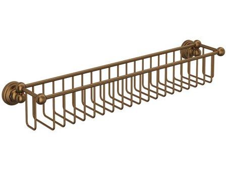 20 Inch Edwardian Bottle Basket in English Bronze