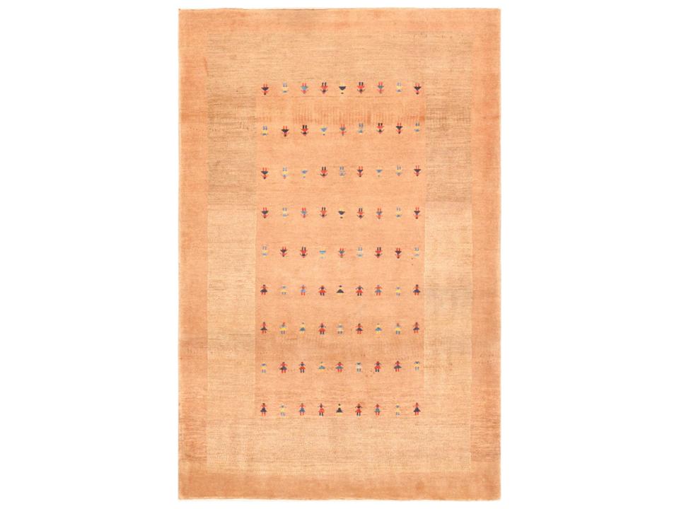 Tribal Hand-Knotted Bamboo Silk Area Rug Multi-Color
