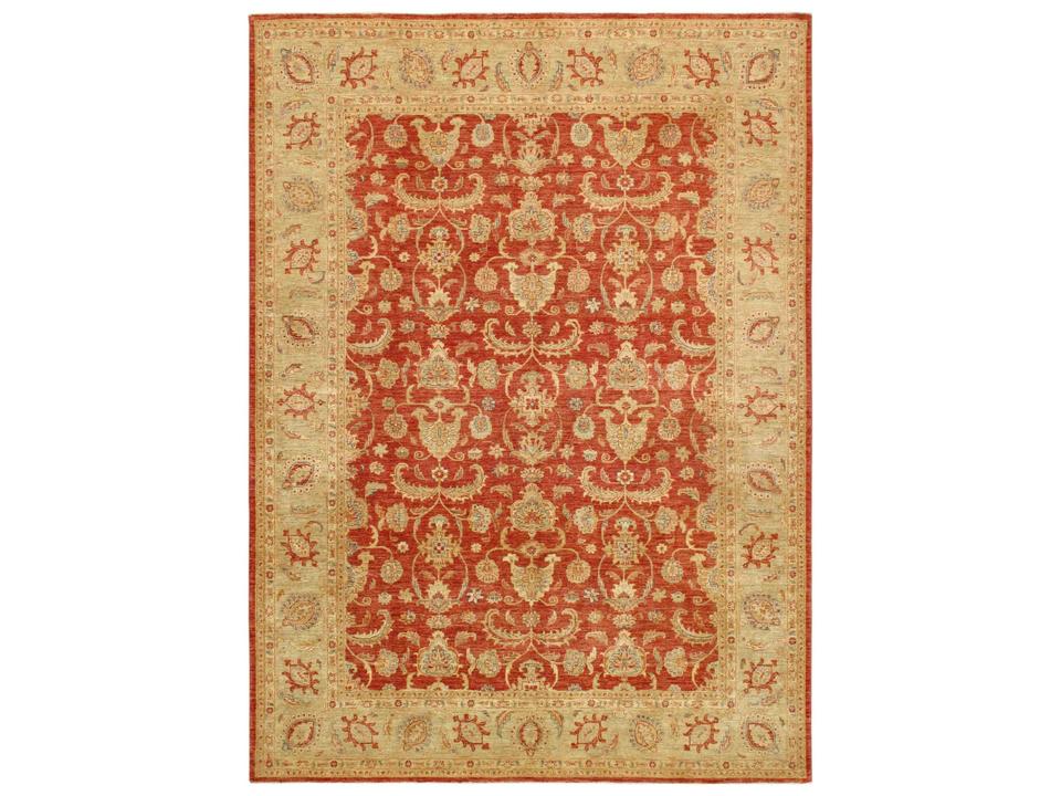 Denver Hand-Knotted Lamb's Wool Bordered Area Rug