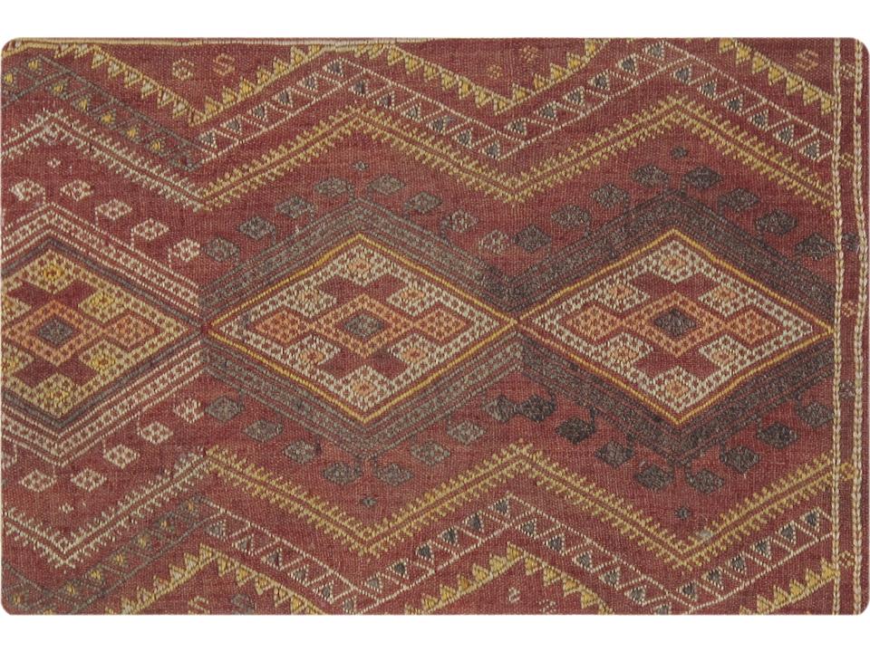 Vintage Turkish Accent Pillow Cover in Multi Wool