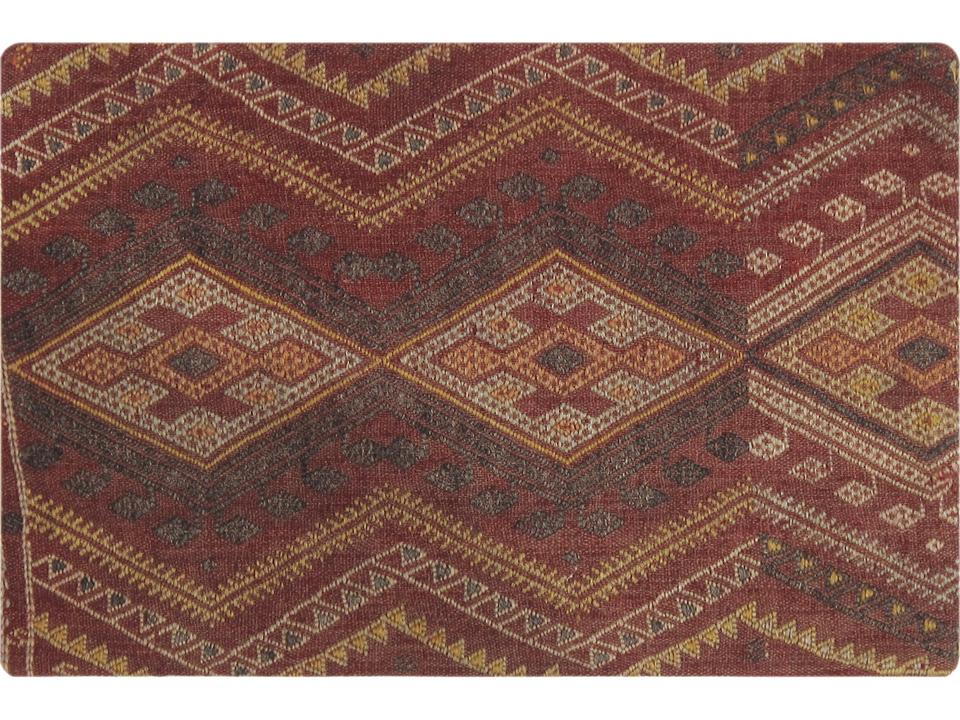 Vintage Turkish Wool Pillow Cover with Invisible Zipper