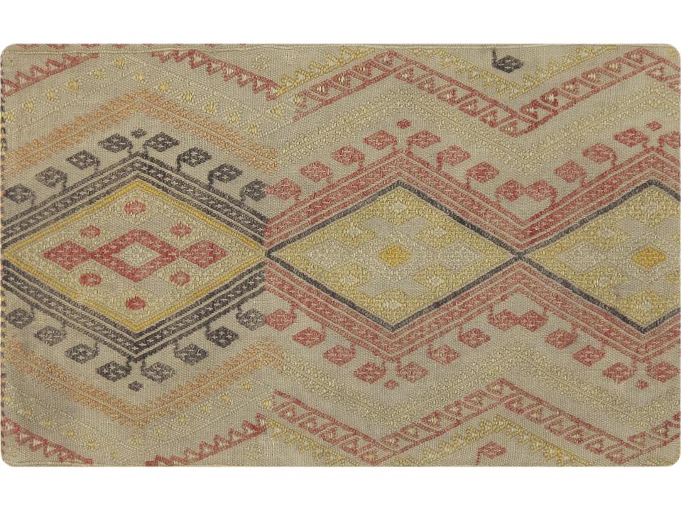 Vintage Turkish Wool Accent Pillow Cover in Multi