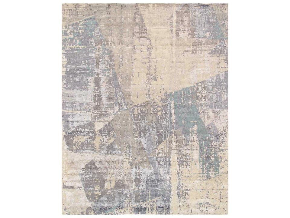 Modern Collection Hand-Knotted Abstract Area Rug