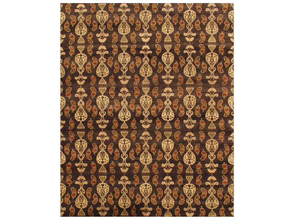 Ikat Hand-Knotted Area Rug