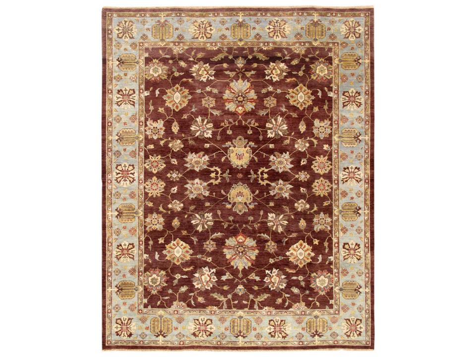 Melody 9x12 Rectangle Hand-Knotted Lamb's Wool Area Rug in MultiColor