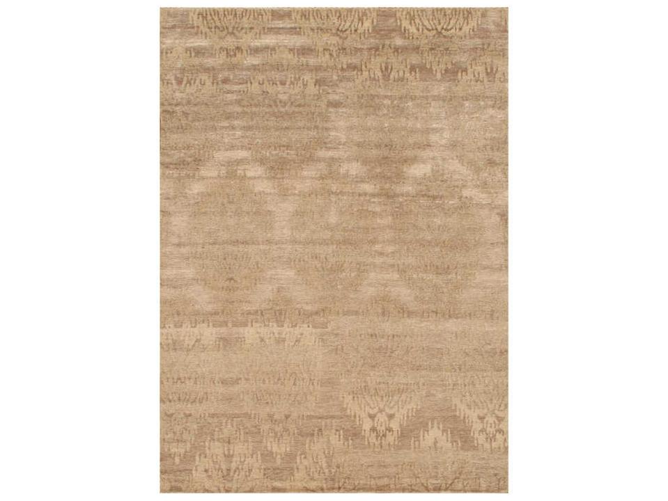 Modern Collection Hand-Knotted Pure Silk Damask Area Rug in MultiColor 5x8