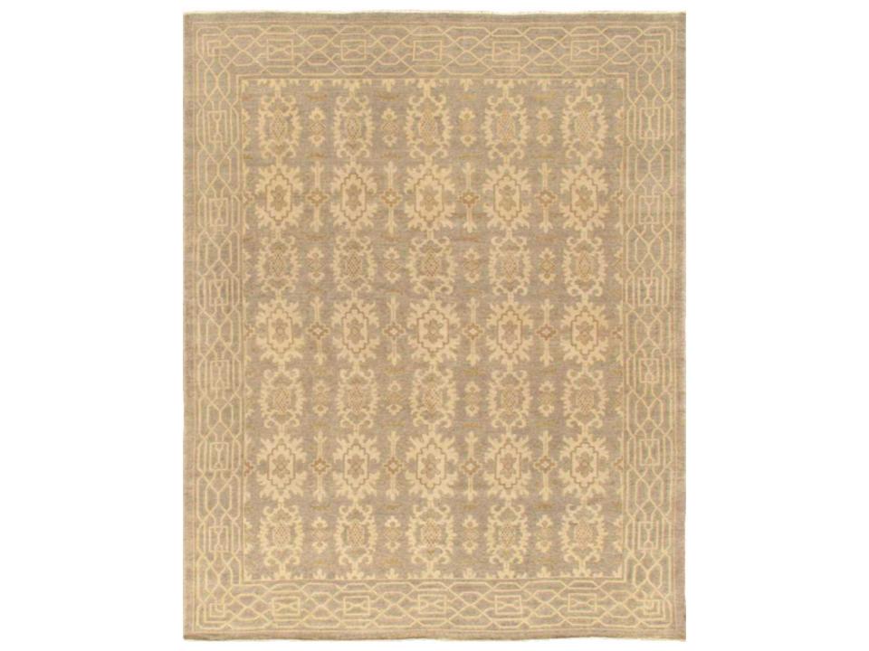 Azerbaijan Collection Hand-Knotted Bordered Area Rug