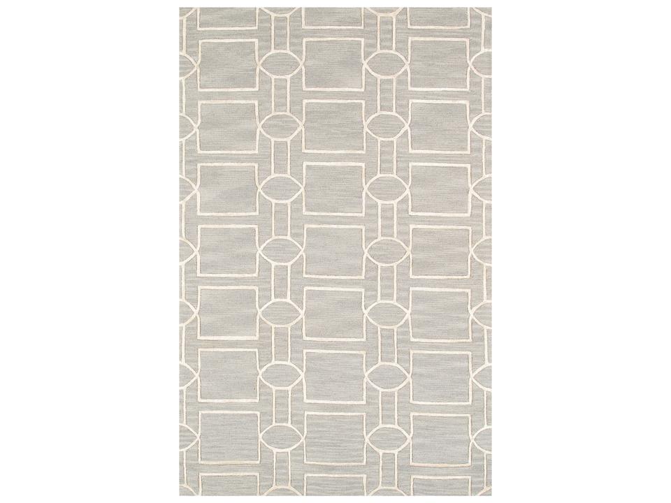 Texture Transitional Geometric 5x8 Area Rug in Polyester and Cotton