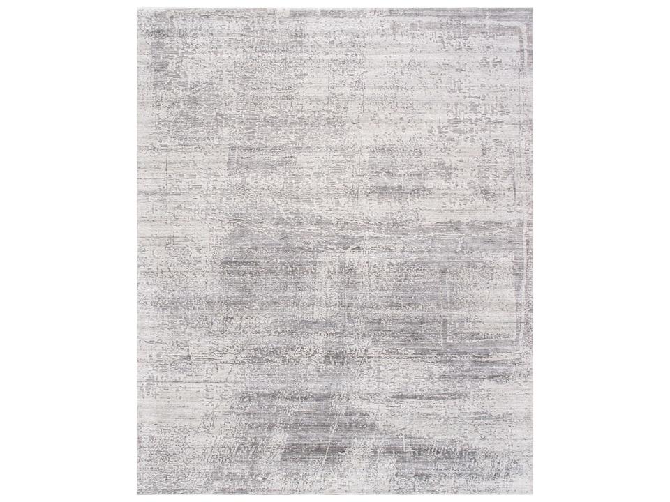 Amari Adra Abstract 8x10 Area Rug in Ivory Grey