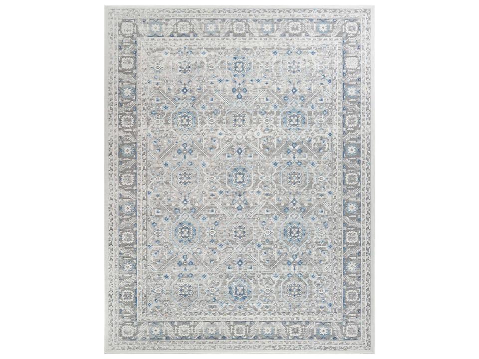 Efes Modern Traditional Area Rug with Geometric Pattern