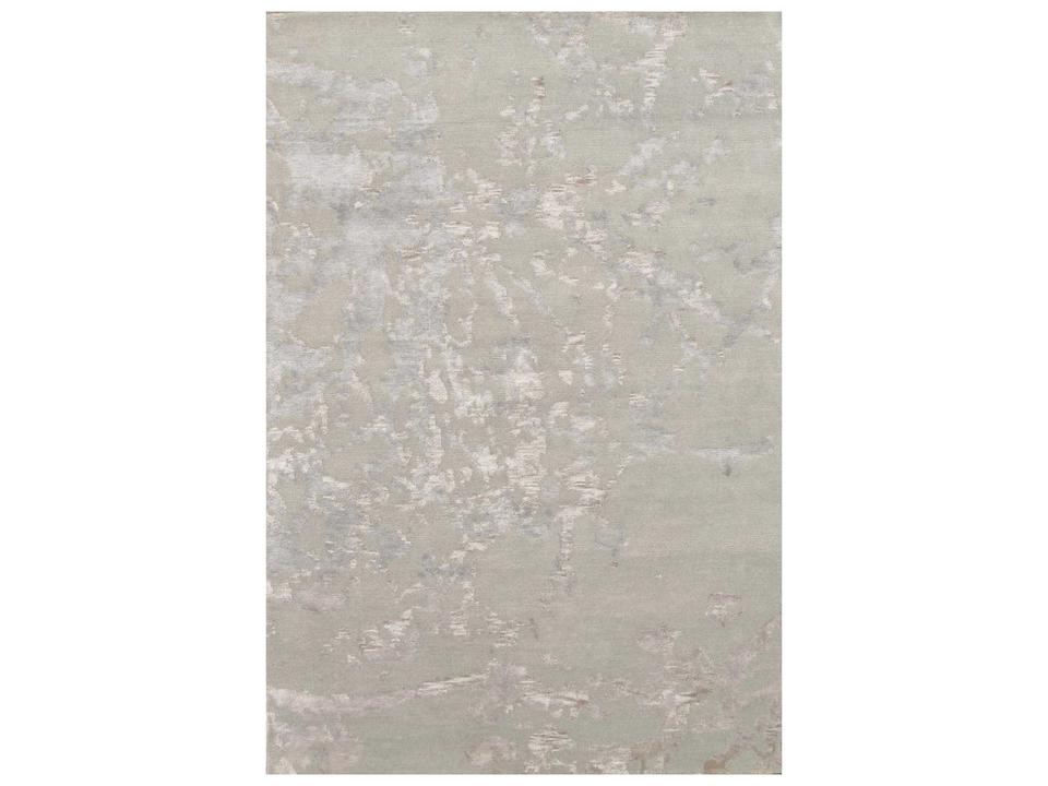 Modern Abstract Area Rug in Light Green 4x6 Feet