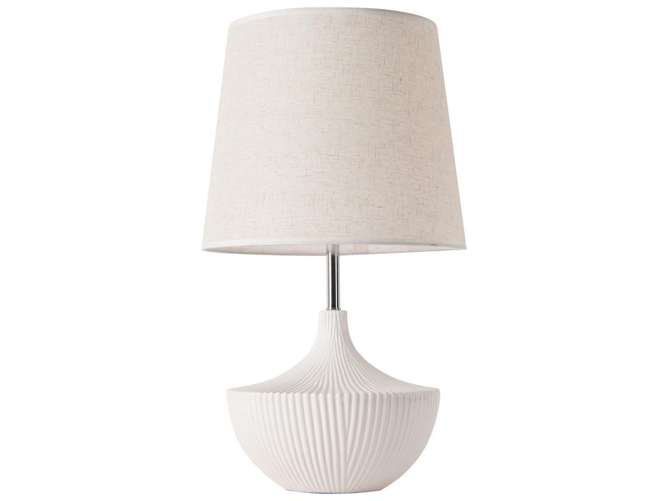 Regal Jade Buffet Table Lamp in Ivory White