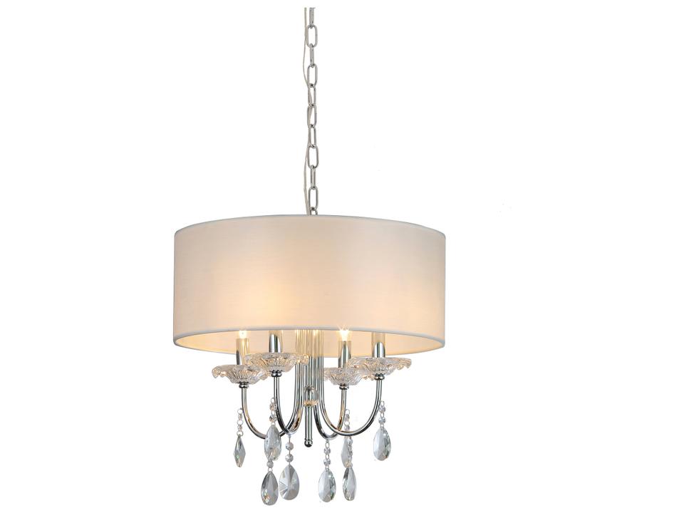 Bizet 4-Light Drum Chandelier in Polished Chrome
