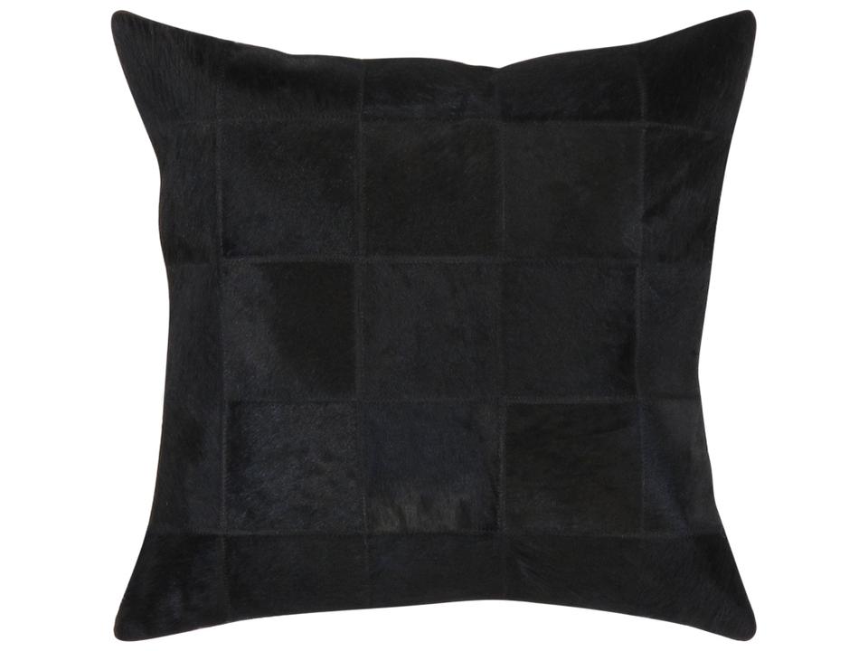 Safari Checkered Cowhide Throw Pillow