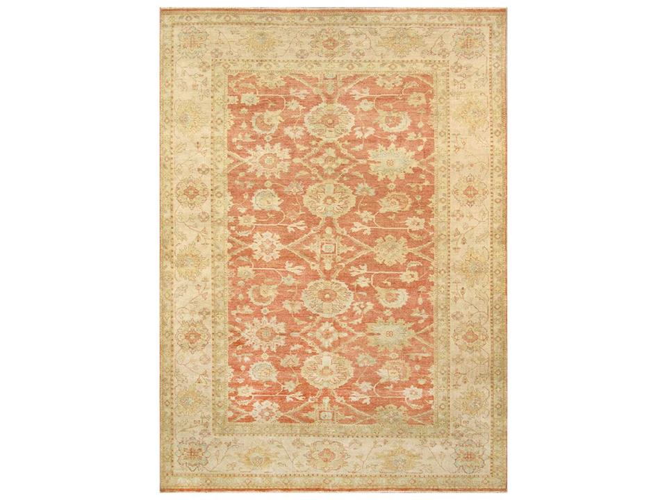 Melody Bordered Hand-Knotted Wool Area Rug