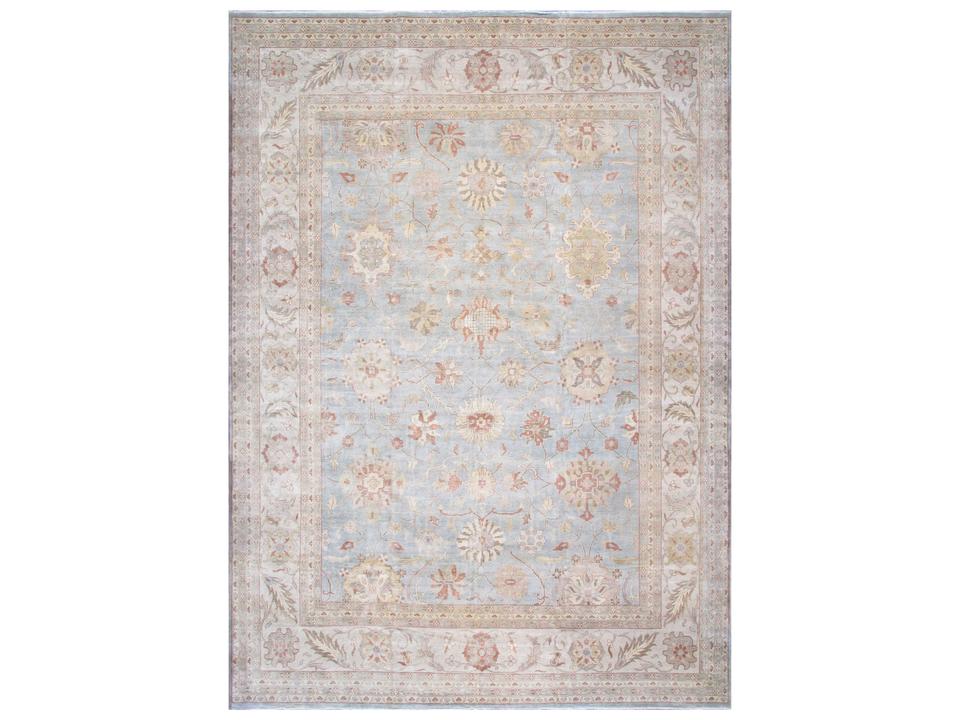 Melody Hand-Knotted Lamb's Wool Bordered Area Rug