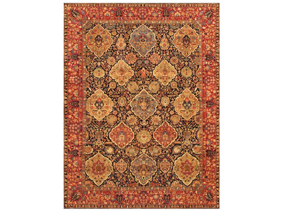 Azerbaijan Collection Hand-Knotted Silk and Wool Area Rug