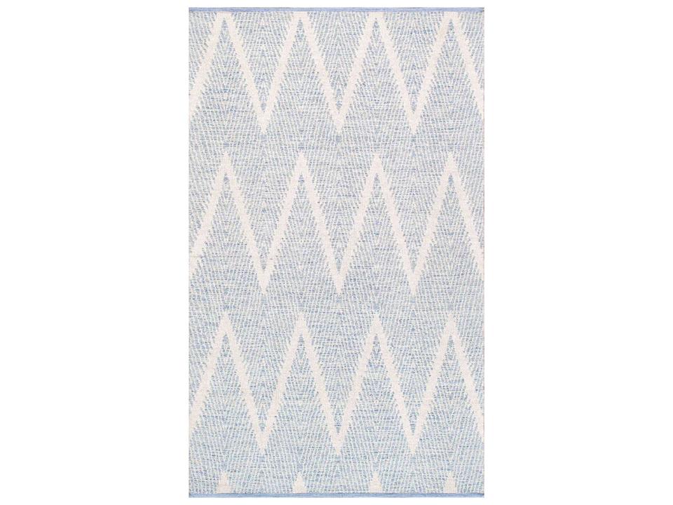 Simplicity Chevron Handwoven Cotton Runner Area Rug