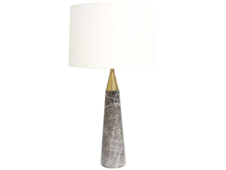 Regal Rhoda Buffet Lamp with Ivory Marble and Gold Finish