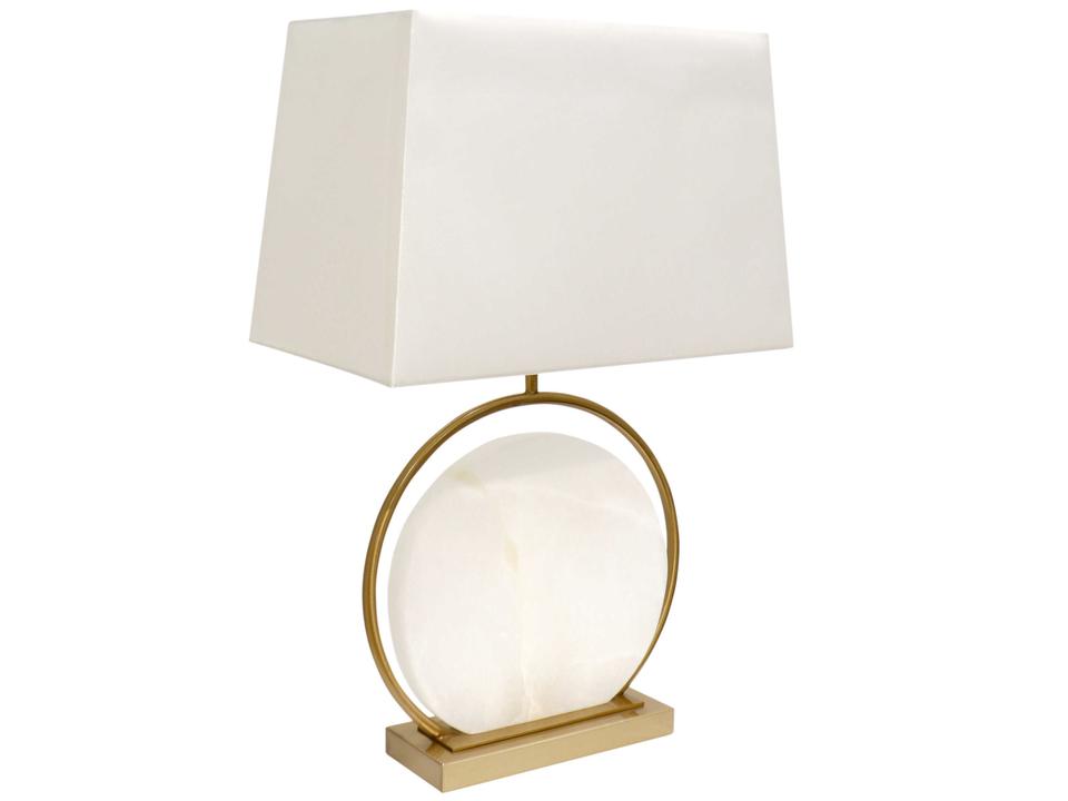 Regal Orb White Gold Buffet Table Lamp