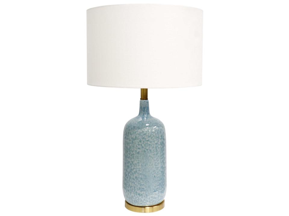Regal Tucson Ceramic Buffet Lamp in Blue and Gold