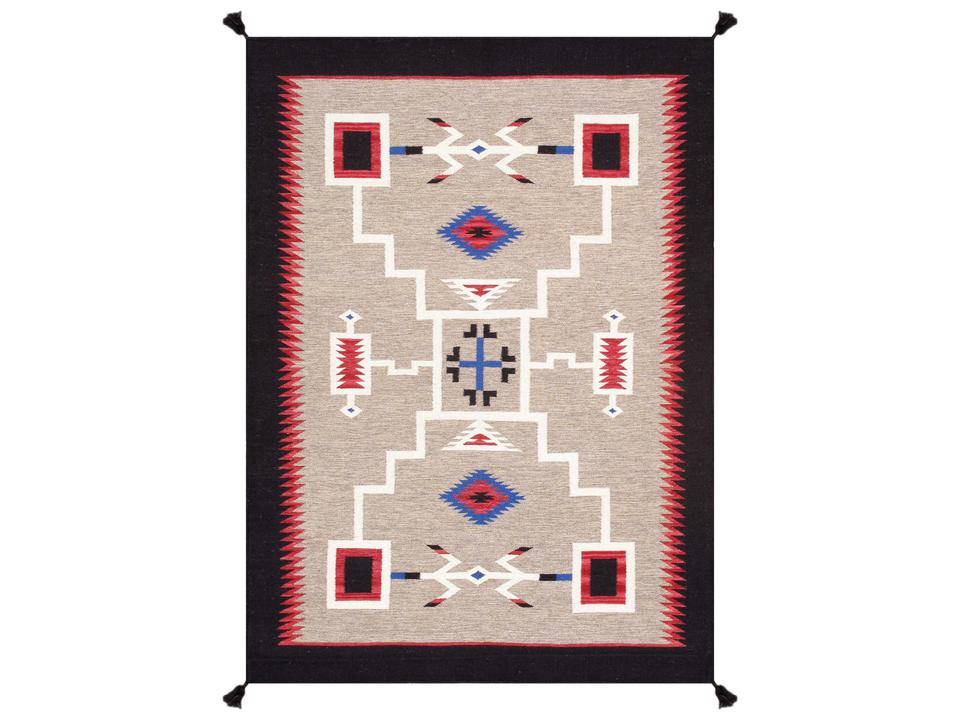Tuscany Flatweave Southwestern Wool Area Rug 2'9" x 7'