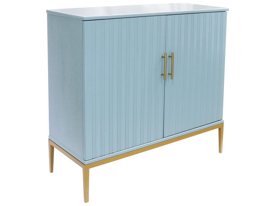 Calypso Edgar Aqua Gold Blue Accent Chest with Gold Frame
