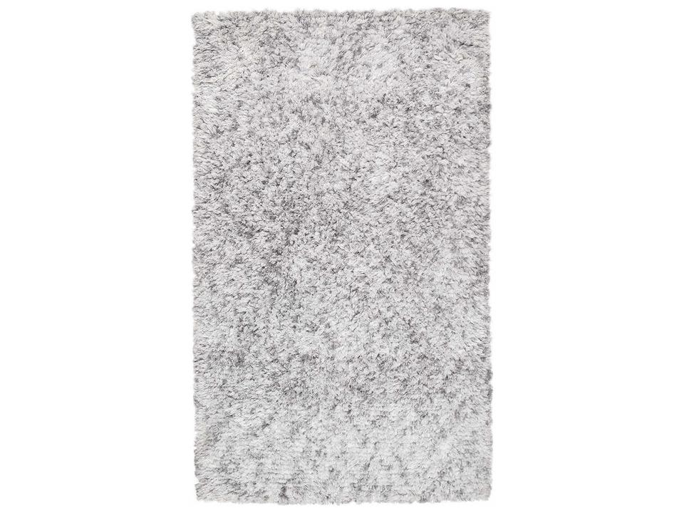 Paris Shag Hand-Woven Area Rug in Silver and Grey
