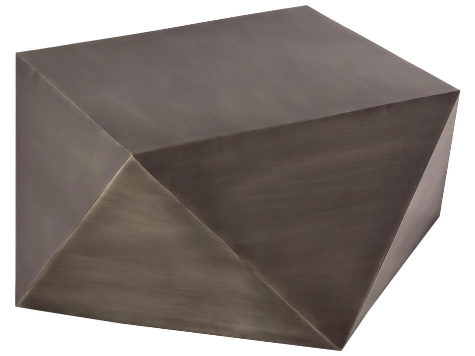 Byzantine Dimitri Square Metal Antique Grey Coffee Table