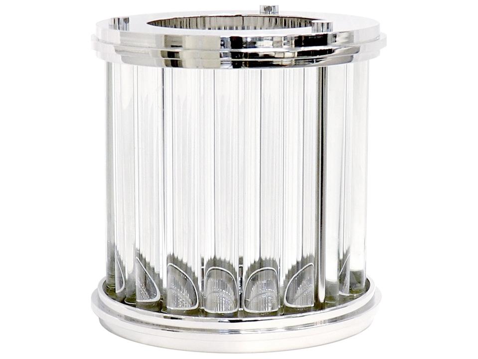 Beacon Lucian Silver Clear Hurricane Modern Decorative Accent