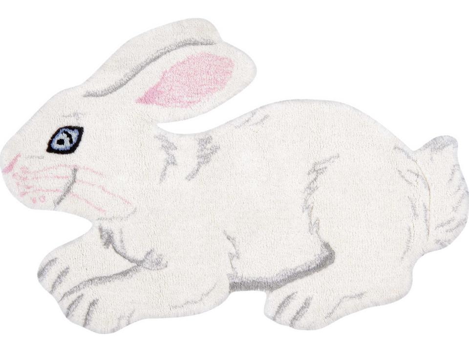 Forest Bunny Hand-Tufted Wool Animal Print Area Rug