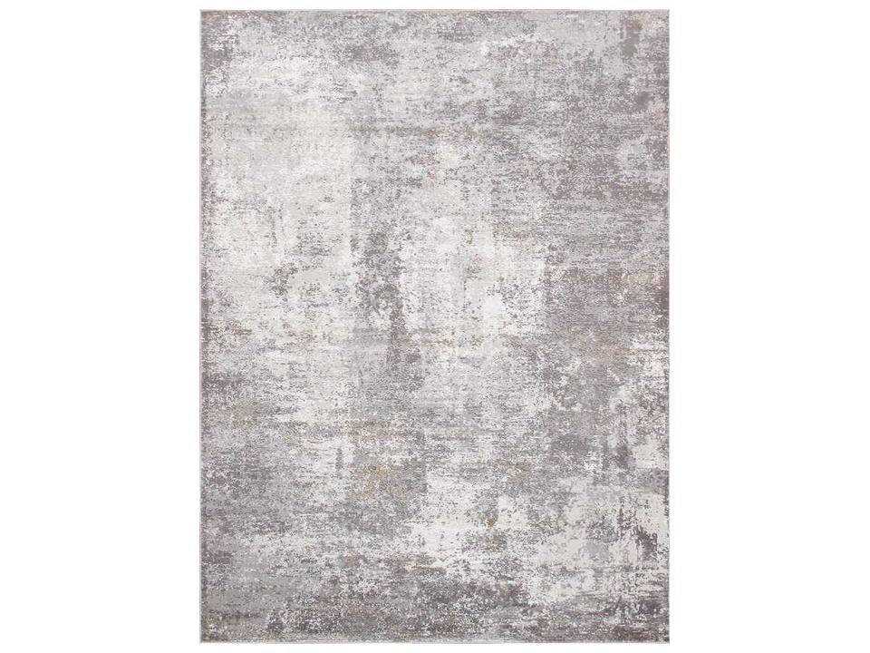 Stella Abstract Area Rug in Light Gray