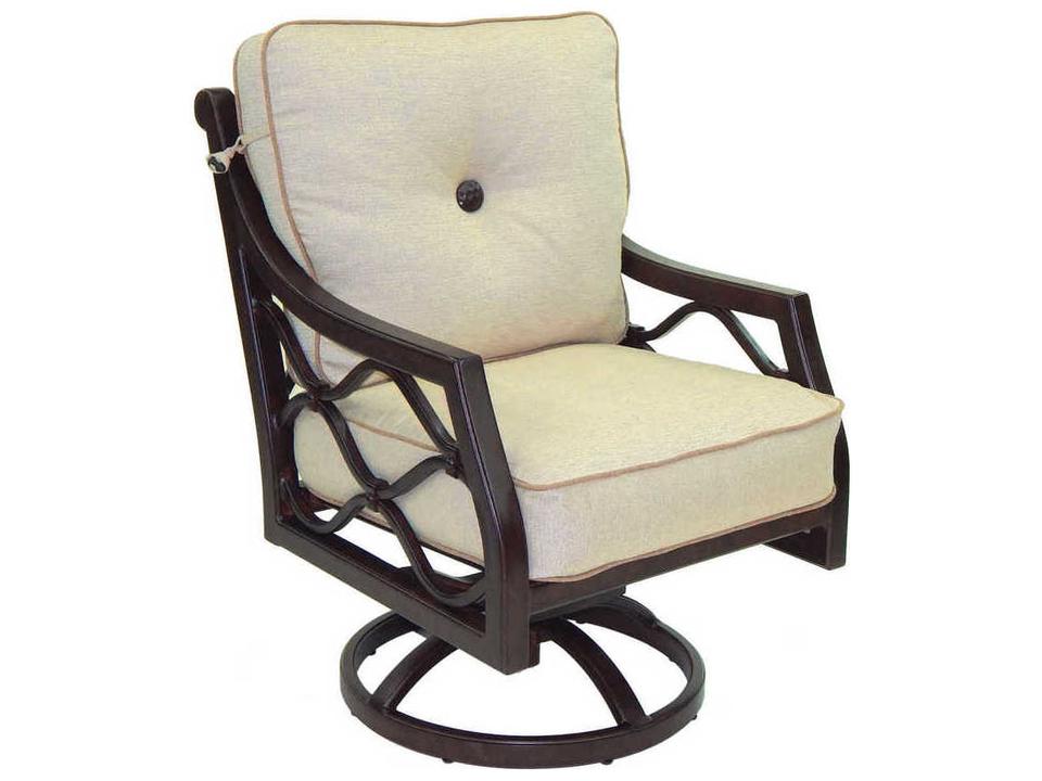 Villa Bianca Cushion Dining Swivel Rocker Arm Chair