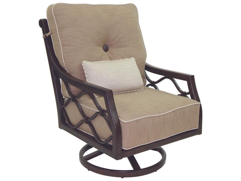 Villa Bianca Ultra High Back Deep Seating Swivel Rocker Outdoor Lounge Chair