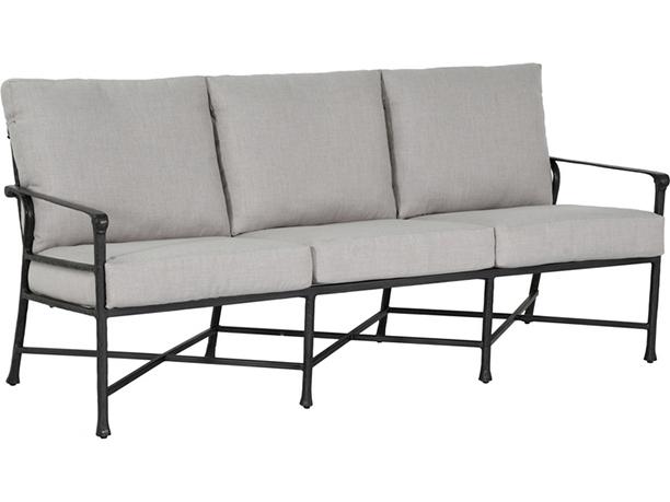 Marquis 78.5-Inch Cast Aluminum Deep Seating Sofa