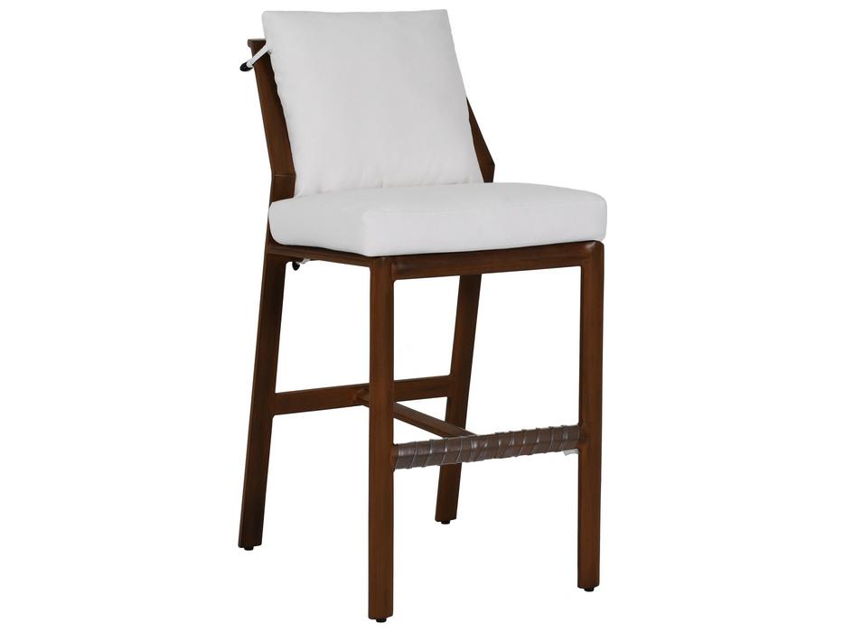 Berkeley Cushioned Armless Aluminum Bar Stool