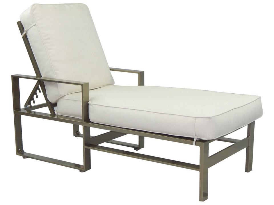 Park Place Adjustable Outdoor Chaise Lounge with Cushions